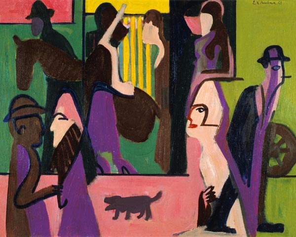 Straße in der Dämmerung von Ernst Ludwig Kirchner