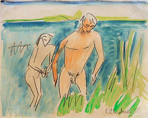 Badende bei Moritzburg