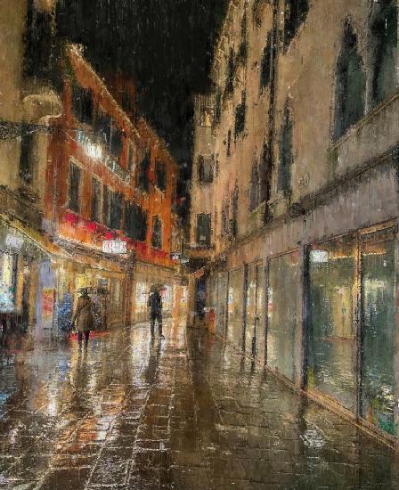 A Rainy Night in Venice