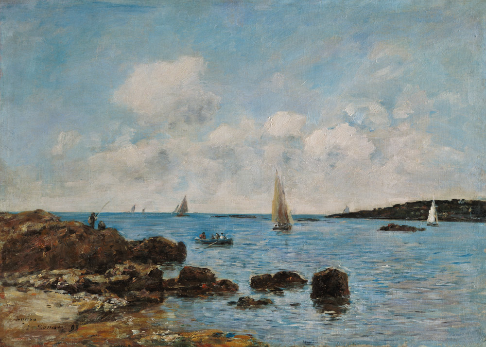 Antibes, Küstenlandschaft. von Eugène Boudin