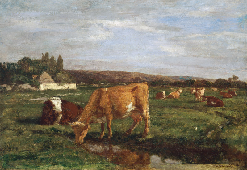 The Valley of the Touques von Eugène Boudin