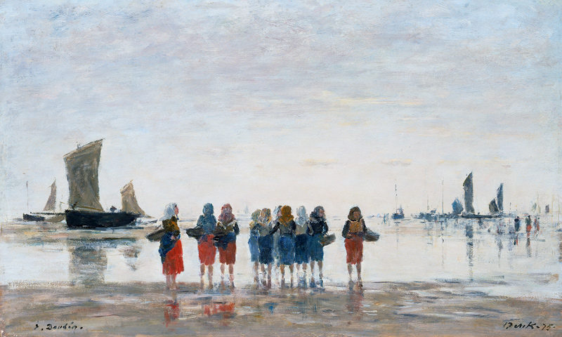 Fischerinnen in Berck von Eugène Boudin