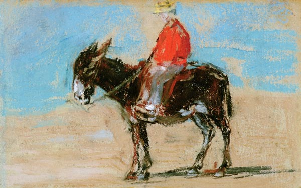 The Ride on the Beach von Eugène Boudin