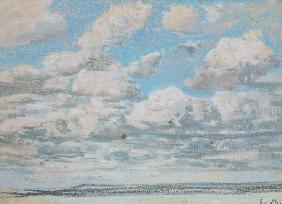 Blauer Himmel, weisse Wolken