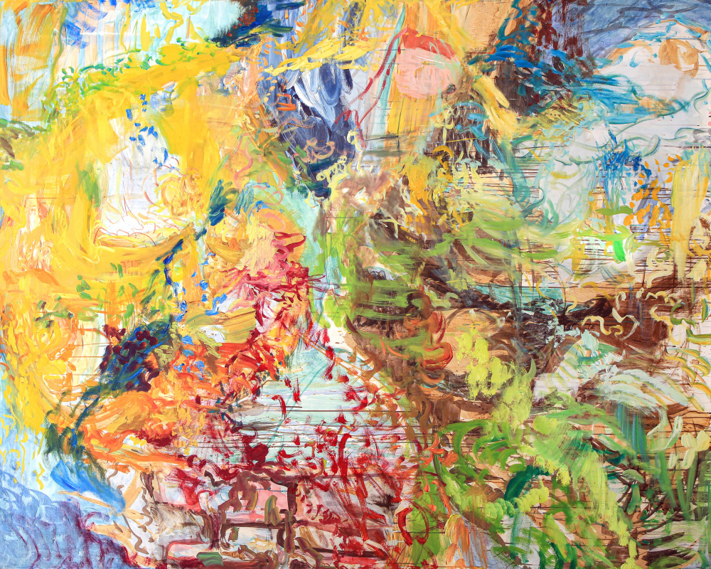 Die Farben der Wellensittiche frei über Australien fliegend von Eva Galonska