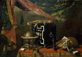 E.Baschenis, Stilleben mit Musikinstr.