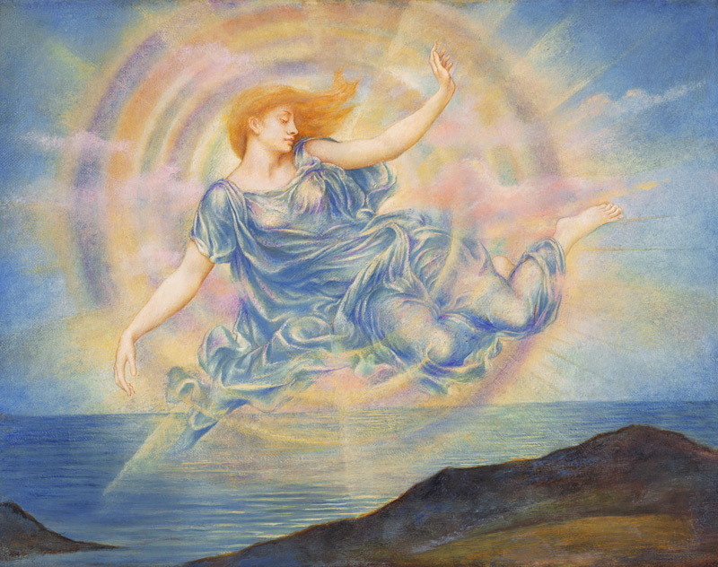 Evening Star over the Sea von Evelyn de Morgan