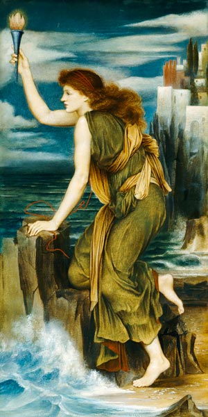 Hero Awaiting the Return of Leander von Evelyn de Morgan