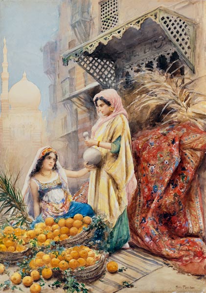 Die Orangenverkäuferin. von Fabio Fabbi