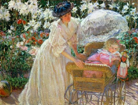 Roses and lilies 1897