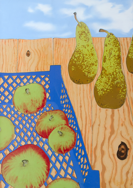 Blue basket of Apples von Faisal Khouja