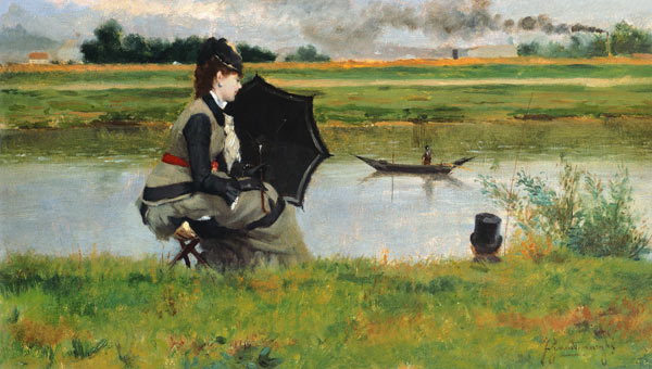 Fishing on the Seine von Federico Zandomeneghi