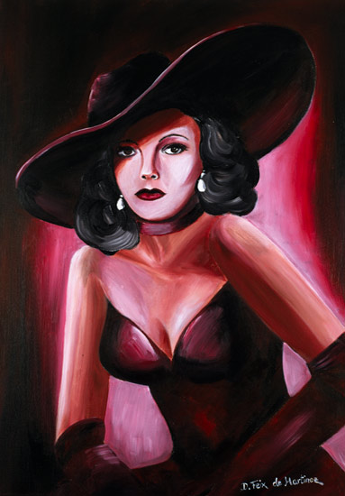 Frau mit Hut von Daniela Feix de Martinez