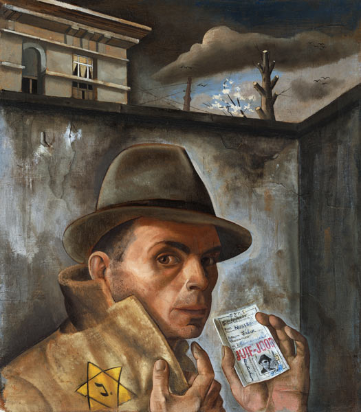 Selbstbildnis mit Judenpass von Felix Nussbaum