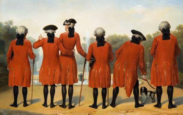 Les Gentilshommes du duc d'Orléans von Felix Philippoteaux