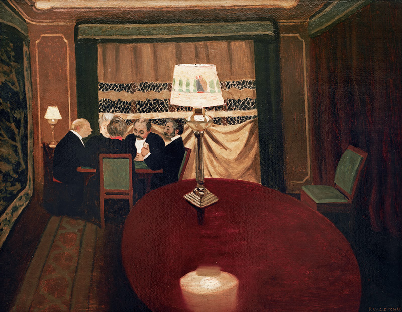 A Round of Poker von Felix Vallotton
