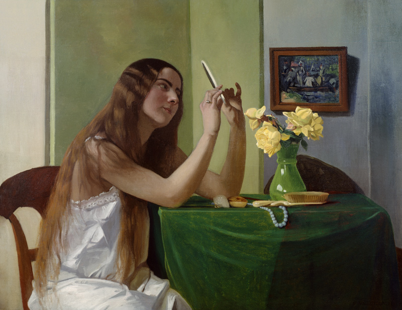 At the Dressing Table von Felix Vallotton