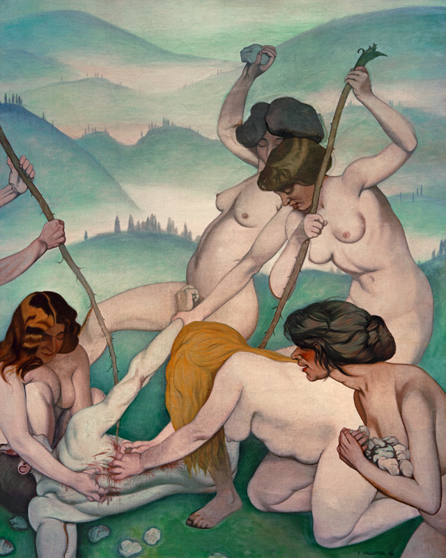 Orpheus and the Maenads von Felix Vallotton
