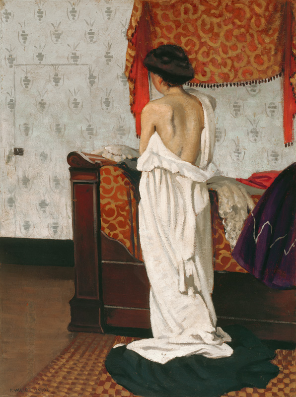 Rückenakt in einem Interieur von Felix Vallotton
