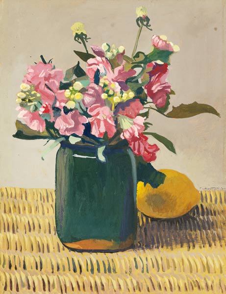 Blumenstrauß und eine Zitrone von Felix Vallotton