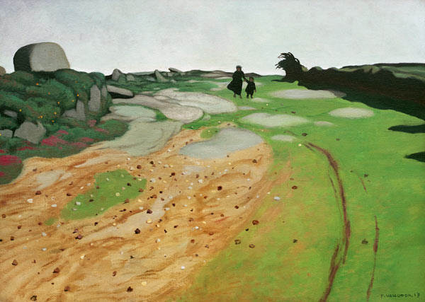 F.Vallotton / Breton Landscape / 1917 von Felix Vallotton