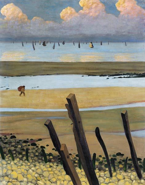 Das Meer bei Ebbe, Villerville von Felix Vallotton