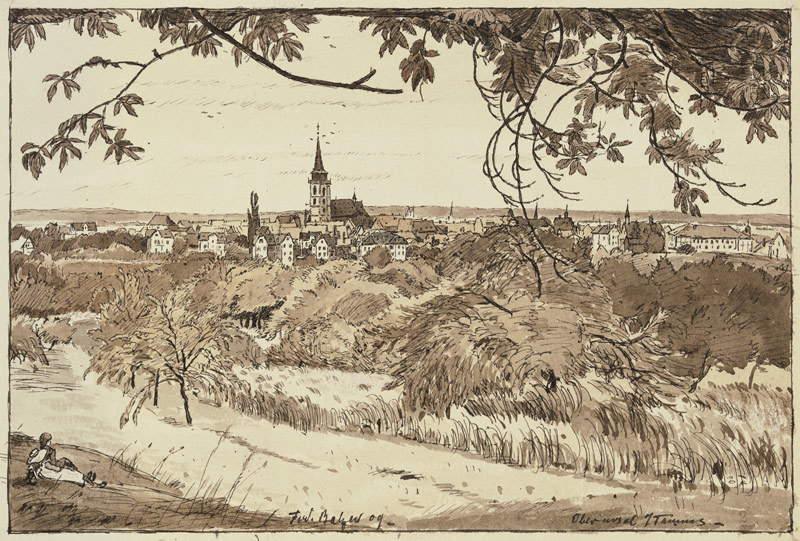 Blick auf Oberursel von Ferdinand Balzer