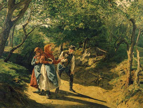 Begegnung im Walde von Ferdinand Georg Waldmüller