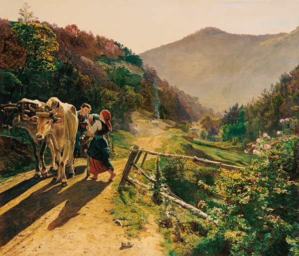 Rosenzeit. von Ferdinand Georg Waldmüller