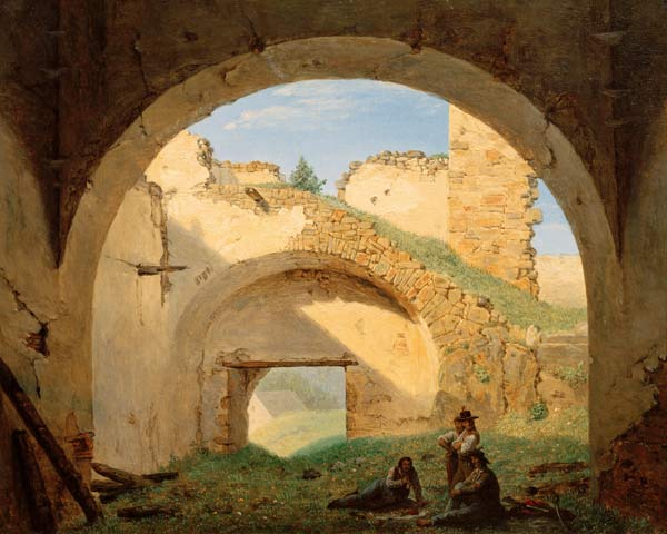 F.G.Waldmüller, Ruine Klamm von Ferdinand Georg Waldmüller