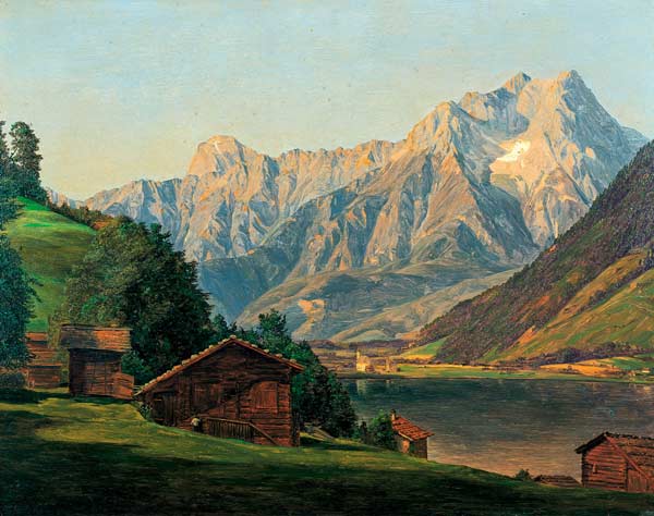 Der Zellersee mit dem Steinernen Meer von Ferdinand Georg Waldmüller