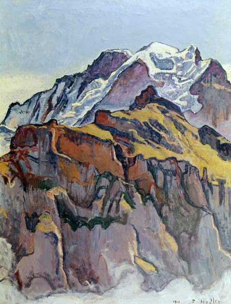 Jungfrau von Mürren aus von Ferdinand Hodler