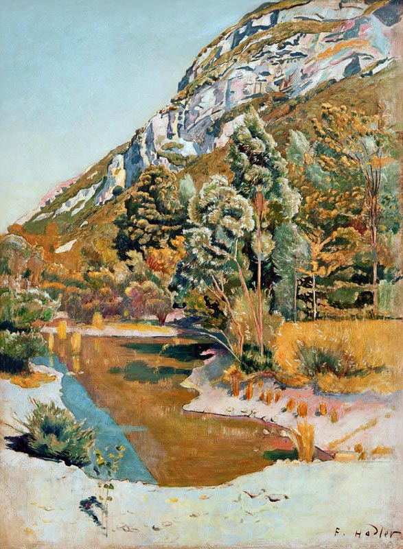 Am Fuß des Petit Sal?ve von Ferdinand Hodler