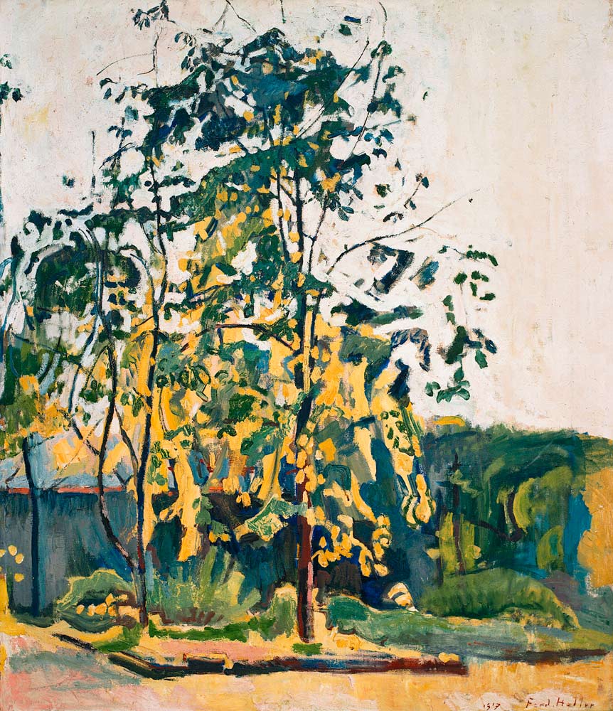 Bäume im Ateliergarten von Ferdinand Hodler