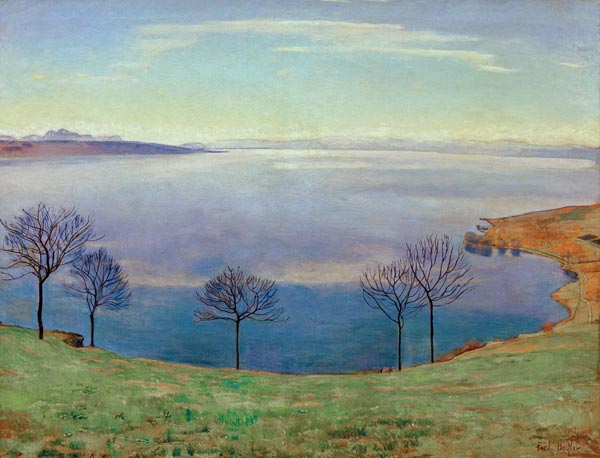 Genfersee von Chexbres aus von Ferdinand Hodler
