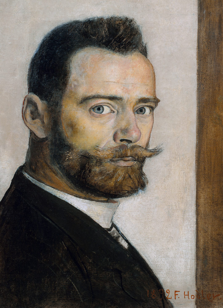 Selbstbildnis 1892 von Ferdinand Hodler