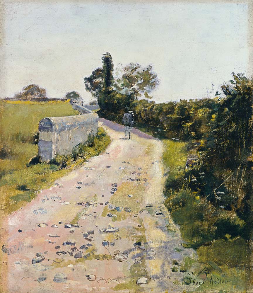 Sonnige kleine Strasse von Ferdinand Hodler