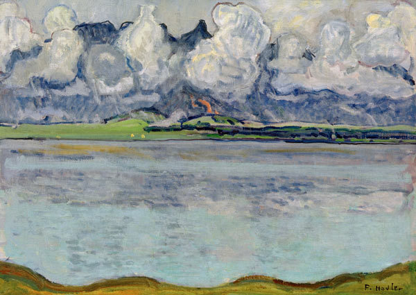 Thunersee mit Stockhornkette von Ferdinand Hodler