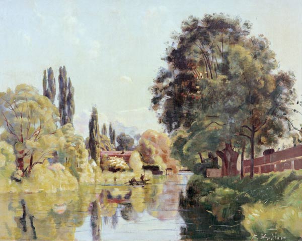 Aarekanal bei Thun von Ferdinand Hodler
