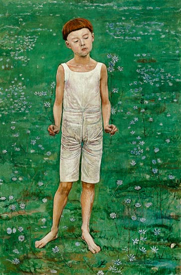 Anbetung Studie zum Auserwählten von Ferdinand Hodler