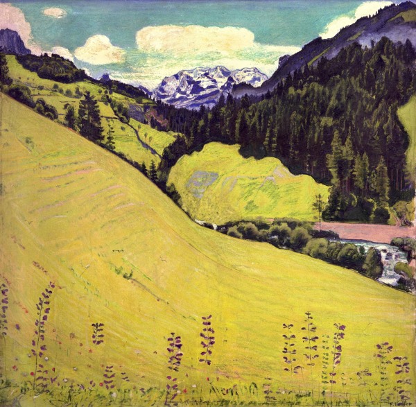 Blick gegen die Blüemlisalp von Ferdinand Hodler