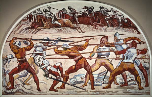 Schlacht bei Murten von Ferdinand Hodler