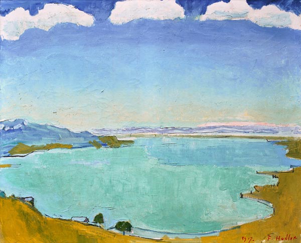 Genfersee von Caux aus von Ferdinand Hodler