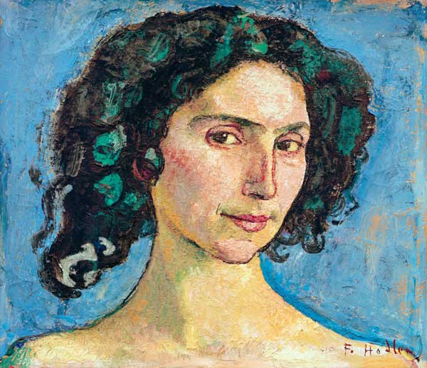 Kopfstudie Italienerin von Ferdinand Hodler