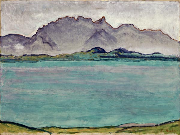 The Stockhorn Mountains and Lake Thun von Ferdinand Hodler