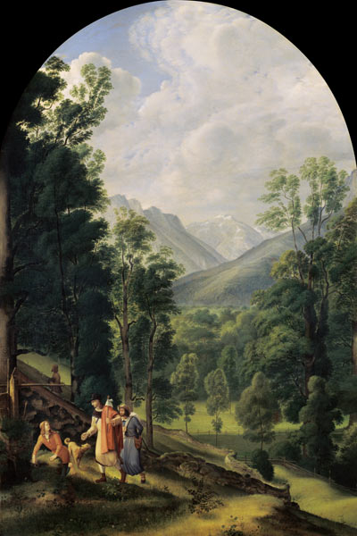 Berchtesgadener Landschaft. von Ferdinand Olivier