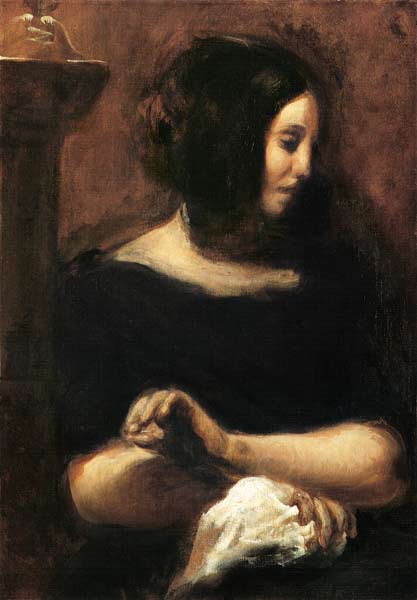 George Sand von Ferdinand Victor Eugène Delacroix