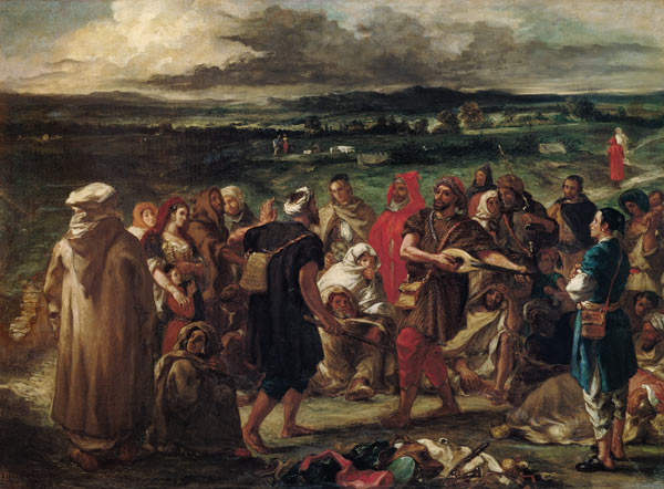 Comedians or Arabic Buffoons von Ferdinand Victor Eugène Delacroix