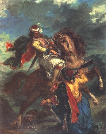 Kampf zwischen einem Türken und einem Griechen von Ferdinand Victor Eugène Delacroix