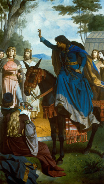 Wandgemälde Neuschwanstein, Parzifal von Ferdinand II Piloty